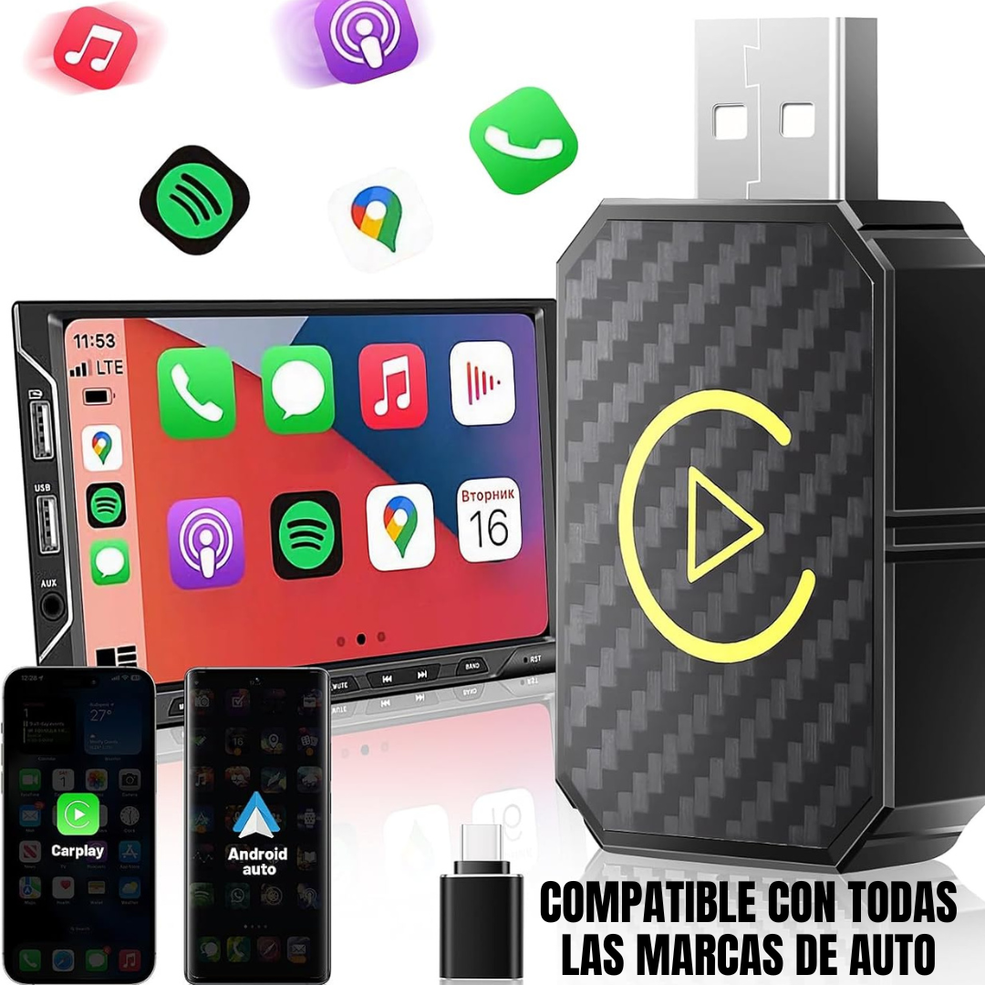 ¡EXCLUSIVO! MÓDULO USB CARPLAY SIN CABLES
